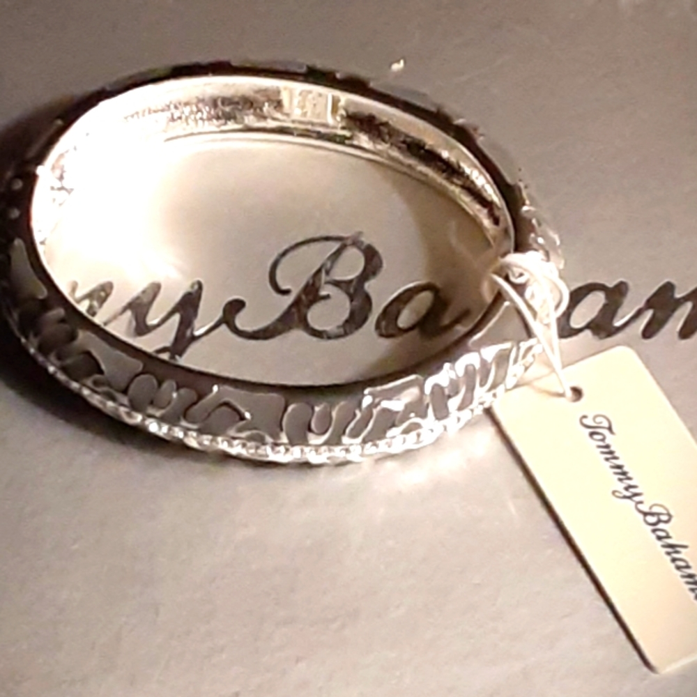 Tommy Bahama Silver & Cubic Zirconia Palm Bracelet 🌴